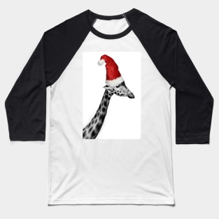 The Elegance of the Christmas Giraffe Baseball T-Shirt